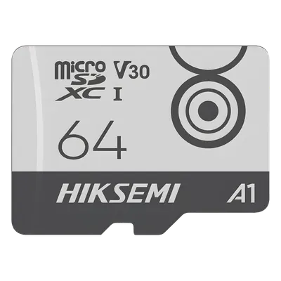 Memoria MicroSD / 64 GB / Lectura 95 MB/s / Escritura 55 MB/s / Clase 10 U3 V30 / Rango −25°C a 85°C / 10,000 h Grabación / Resistente Agua y Golpes