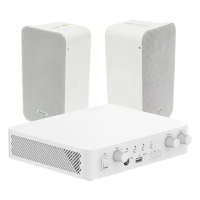 Kit de audio Hikvision DS-QAE-KIT-0420G con Bluetooth y altavoces IP66