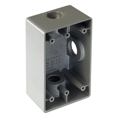 Caja Condulet RAWELT RR-0481 de 3 bocas y rosca NPT de 3/4”