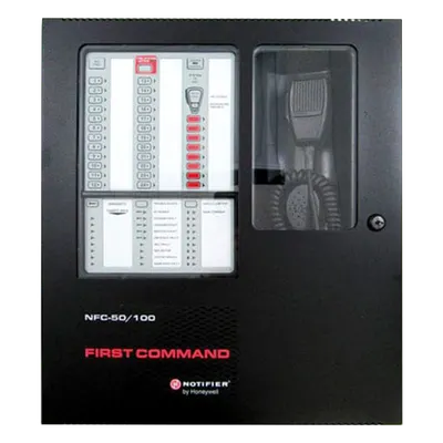 Panel de Evacuación por Voz NOTIFIER NFC-50/100, 50/100 W y 14 mensajes programables