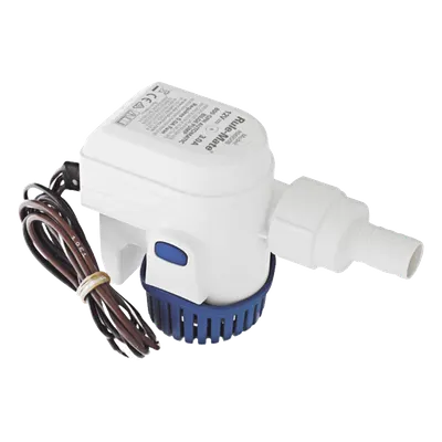 Bomba Sumergible de Achique / 800 GPH / 12 VDC / Automatizada con Sensor de Nivel / Manguera 19 mm (3/4") / Altura de Descarga 3 m (9.8 ft)