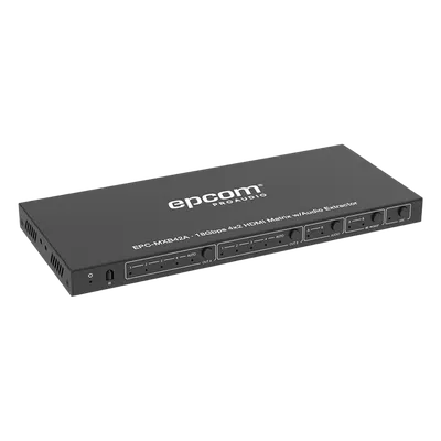 Matriz HDMI EPCOM PROAUDIO EPC-MXB42A 4x2 con resolución 4K