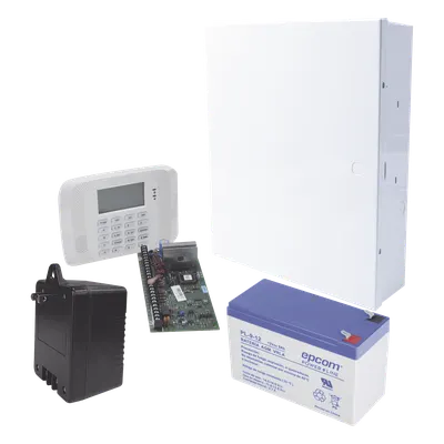 Panel de alarma VISTA-48LA / 3 particiones / 48+16 zonas / Batería 9 Ah / Gabinete y transformador incluidos