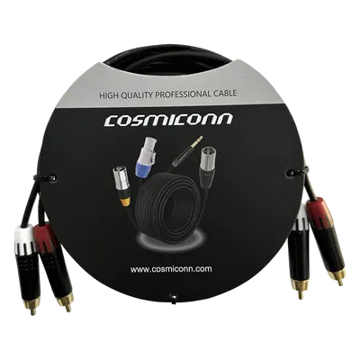 Cable de audio COSMICONN CRC03-2RM-2RM-2-001 de 2 RCA a 2 RCA