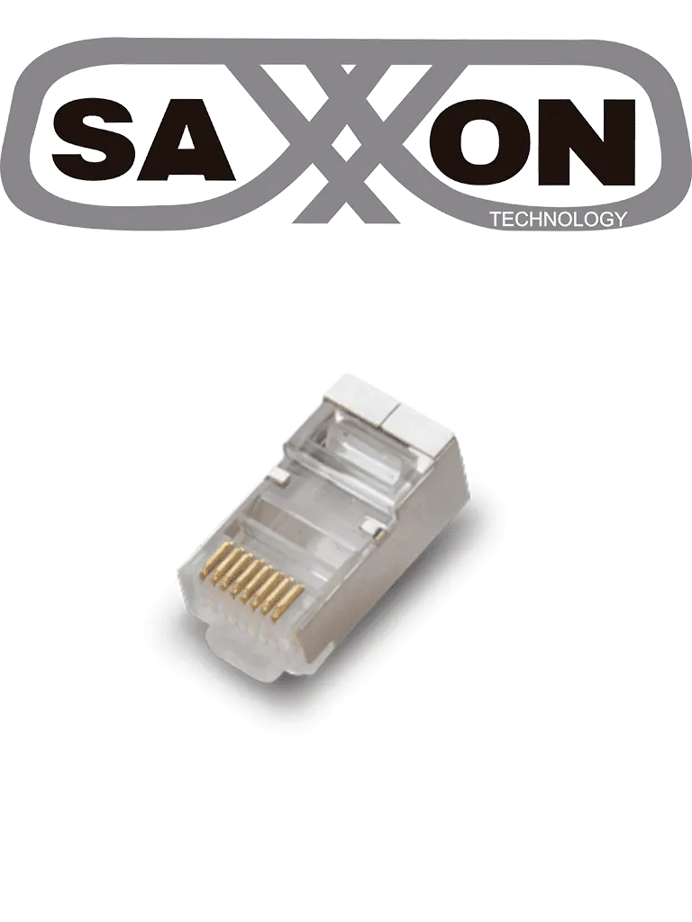 Plug RJ45 blindado SAXXON S901B para cable Cat 5e, paquete de 100