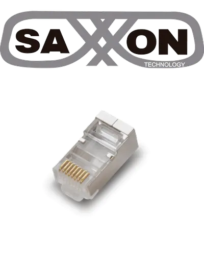 Plug RJ45 blindado SAXXON S901B para cable Cat 5e, paquete de 100
