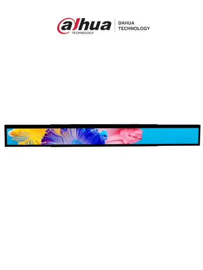 DAHUA DHI-ESL-L231-02 - Pantalla tipo barra LCD de 23.1" para anaqueles ESL / Publicidad de video / Comunicación WiFi / 1 Puerto USB / Imagen a color / Resolución 1920 x 158 / RoHS / Operación 24-7