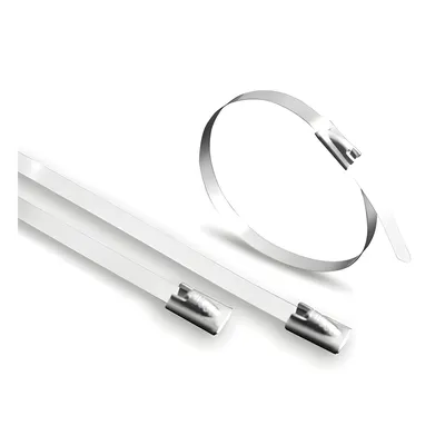 Cincho de Acero Inoxidable / 4.6 x 360 mm / Rango -80°C a +150°C / 100 piezas / 1.18 x 14.17 pulgadas