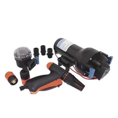 Bomba de Diafragma Marina / 12 VCC / 5 GPM (18.9 LPM) / 70 PSI (4.8 BAR) / Autocebante 2.4 m (8 ft) / IPX6