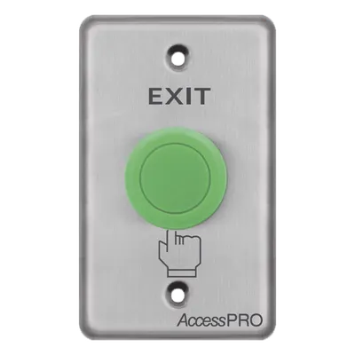 Botón de salida AccessPRO APBHVC de acero inoxidable y uso rudo