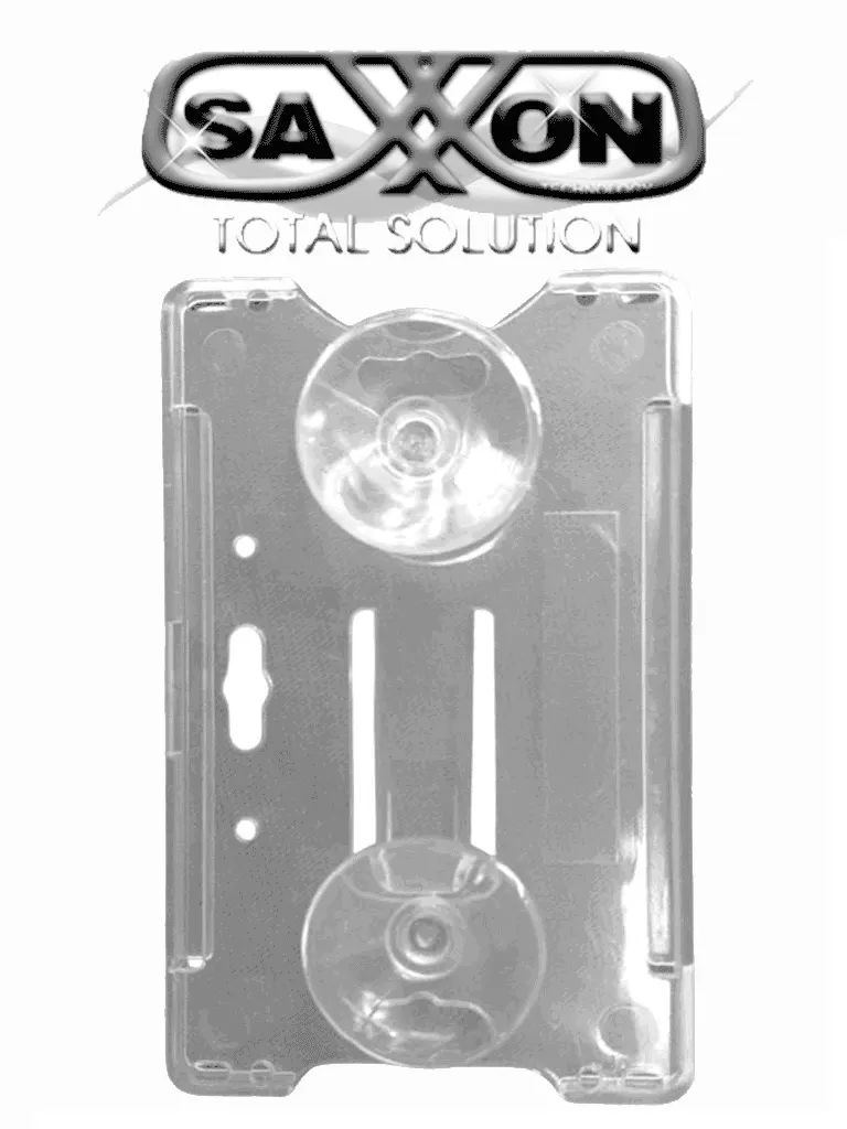 Porta tarjeta para parabrisas SAXXON ASCB-CT2 de acrílico transparente