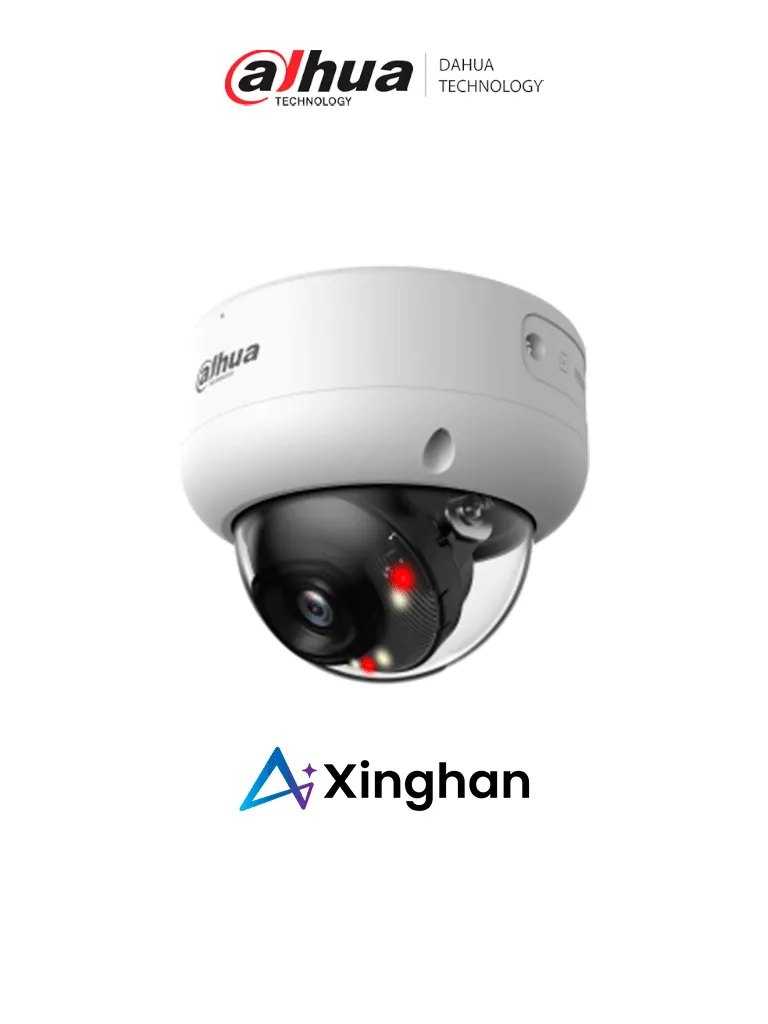 Cámara IP domo Dahua DH-IPC-HDBW3249E-AS-IL de 2 MP con luz dual