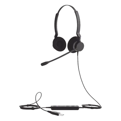 Diadema Jabra BIZ 2300 Duo USB UC con micrófono con cancelación de ruido