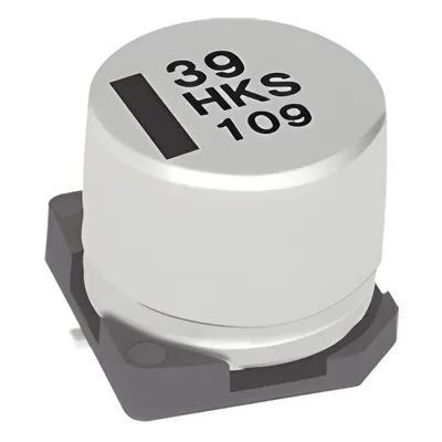 Capacitor Electrolítico SMT / 1 µF / Bajo ESR 0.12-0.28 / Rango -55°C a +105°C / Resistencia Soldadura 250°C