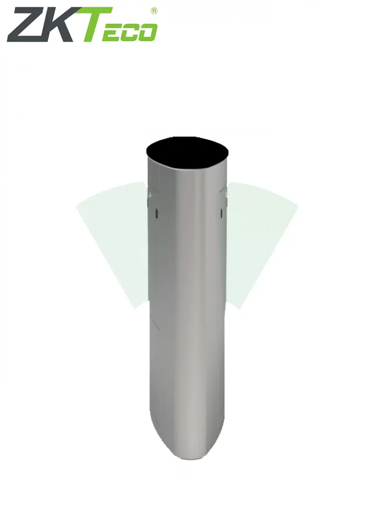 ZKTECO FBL5222 - Barrera Peatonal Central / Acero SUS304 y Cristal Templado / Aleta de Acrílico / Carril 60 cm / Exterior Protegido / 30 a 40 Personas X Min / 2 Millones de Ciclos / Incluye Panel INBIO260 PULL y  FR1200 ID
