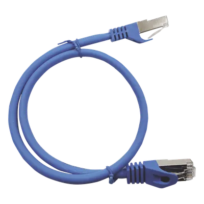 Patch cord LINKEDPRO LP-STP-6A-050-BU Cat6A blindado de 0.5 m