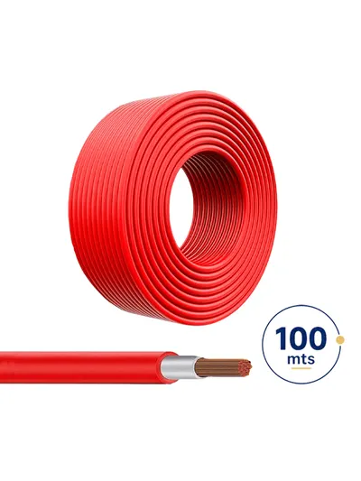 Cable fotovoltaico SolarOne CKC10A-R100 rojo, calibre 10 AWG