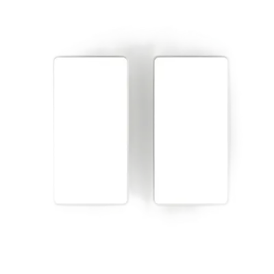 Placa de pared Claro / 2 espacios (2-gang) / 121 x 119 x 7.6 mm / sin tornillos visibles / acabados gloss y satín