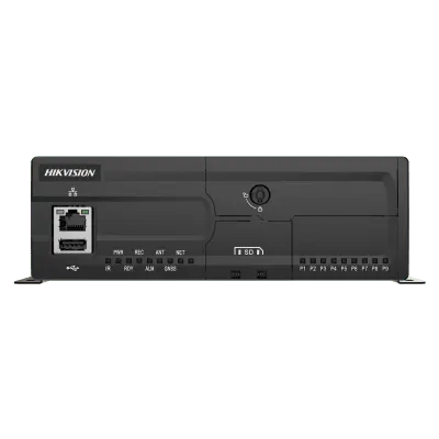 NVR Móvil / 16 Canales IP / 8 Puertos PoE / 2 Megapixel / GPS / 2.5' HDD / 9-32 VCC / -10 a 60 °C / 7.25 x 7.48 pulgadas