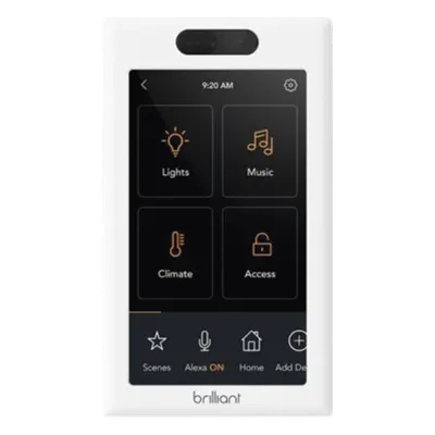 Control de Iluminación Inteligente / Pantalla Táctil LCD 5 Pulgadas / Wi-Fi 2.4 GHz / 3 Controles Integrados / Compatible Alexa, Google Home y Apple HomeKit / 120V 60 Hz