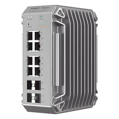 Switch industrial RUIJIE RG-NIS3100-8GT4SFP-HP con 8 puertos PoE