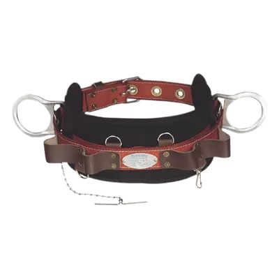 Cinturón de Liniero / Poliéster / 2 Anillos Tipo D / Talla 48 / Portaherramientas de Cuero / Normas OSHA y NMX