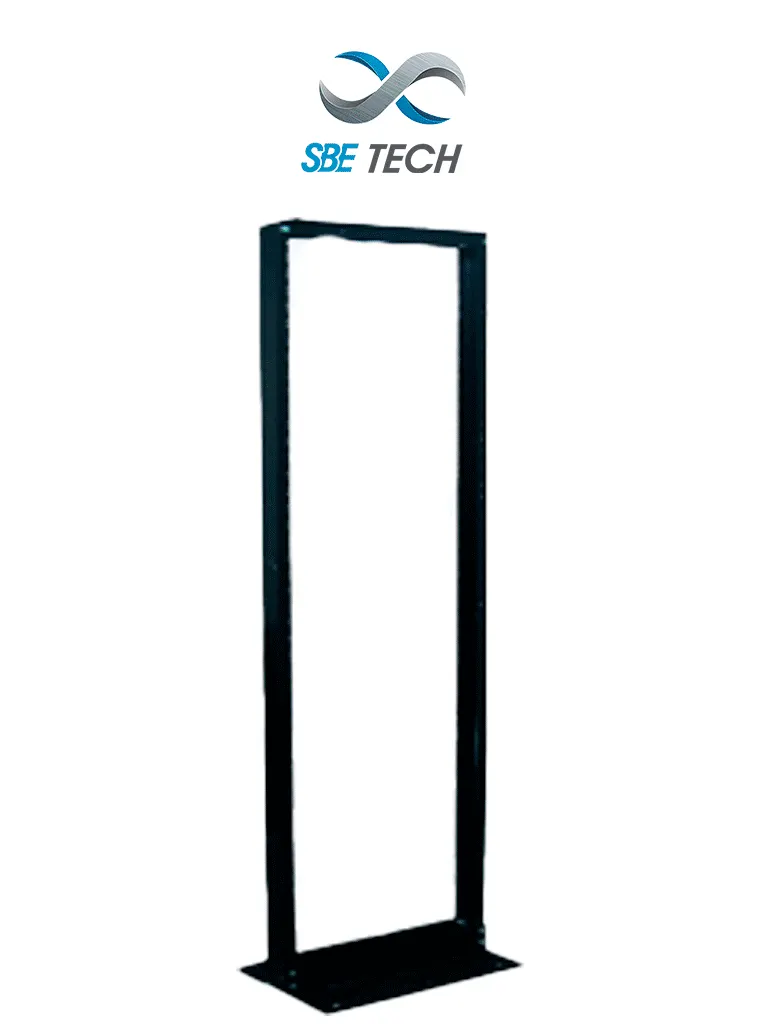 SBE TECH SBE-RR719 - Rack liviano de piso en acero, 42U, con perforación roscada 12-24, capacidad de 350 kg, y altura de 7 pies