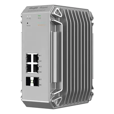 Switch industrial PoE RUIJIE RG-NIS3100-4GT2SFP-HP con 4 puertos