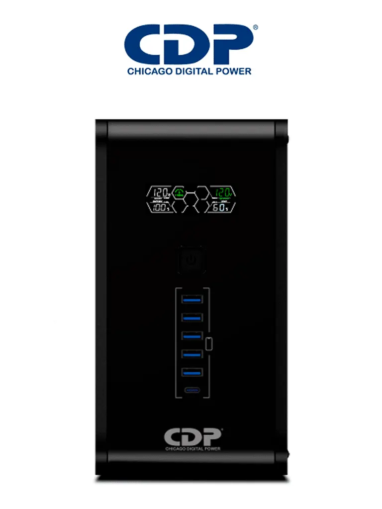 No Break CDP R-Smart1510 de 1500 VA con pantalla LCD