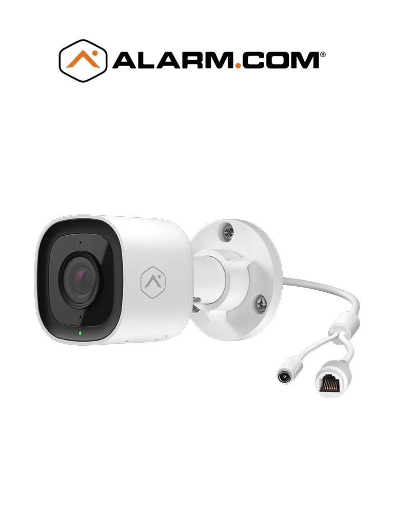 ALARM.COM ADCV727P- Camara bullet Exterior + Poe ( Pro ) + audio 2 vias 2 Mp Compatible Con Aplicación De Alarm.Com
