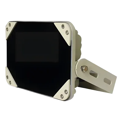 Iluminador IR PoE / Cobertura 45° / Alcance 40 m (131 ft) / IP66 / Longitud de onda 850 nm