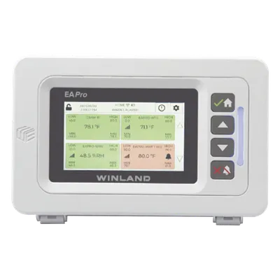 Monitor IP de Entorno / 34 Zonas / 4 Sensores Cableados / 30 Sensores Inalámbricos / Rango -100°C a 150°C / Relés de Alarma