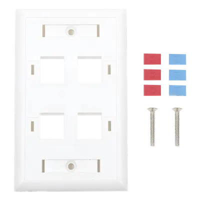 Placa de pared Keystone LINKEDPRO LP-FP-24 de 4 puertos