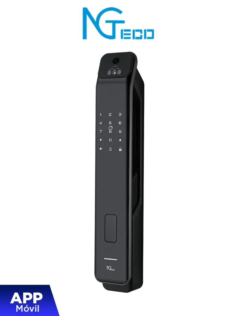 Cerradura inteligente ZKTeco SL01-Z350VPN con reconocimiento facial y Wi-Fi