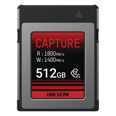 Memoria CFexpress Tipo B / 512 GB / 1800 MB/s Lectura / 1700 MB/s Escritura / PCIe Gen 3×2 / 8K RAW
