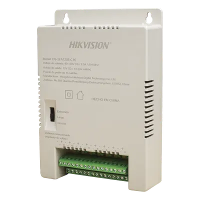 Fuente de poder Hikvision DS-2FA1208-C16/K con 16 salidas