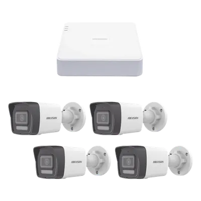 Kit de videovigilancia IP Hikvision KIPCV2M/4B con 4 cámaras 2 MP