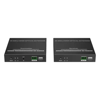 Extensor HDMI EPCOM TITANIUM TT982 4K a 60 Hz por fibra óptica