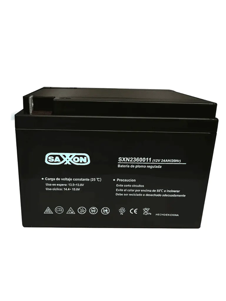 Batería de respaldo SAXXON CBAT24AH de 12 V y 24 Ah