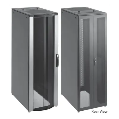 Gabinete para Servidores / 42 UR / Acero 16ga / Puertas Perforadas Frontal y Trasera / Profundidad Extendida 1200 mm / Ancho 600 mm