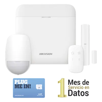 Kit de alarma inalámbrico Hikvision DS-PWA48-KSD con 48 zonas