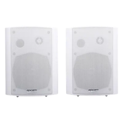 Altavoces estéreo de pared EPCOM PROAUDIO SF-775AW de 20 W RMS