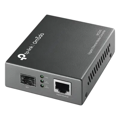 Convertidor de medios TP-Link MC220L con puerto SFP y RJ45 Gigabit