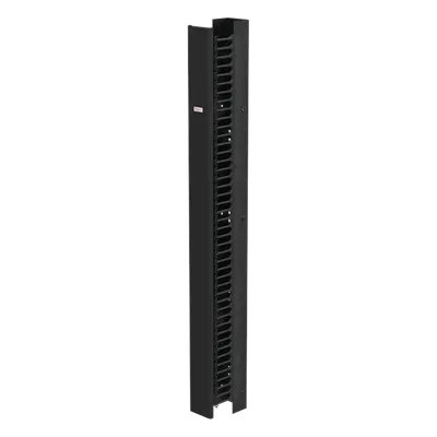 Gestor Vertical de Cableado / 45U / 6.00' Ancho / Acero 14 Gauge / Montaje Universal 2 y 4 Postes / Negro RAL 9005