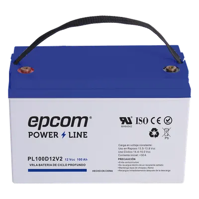 Batería de ciclo profundo EPCOM POWERLINE PL100D12V2, 12 V y 100 Ah
