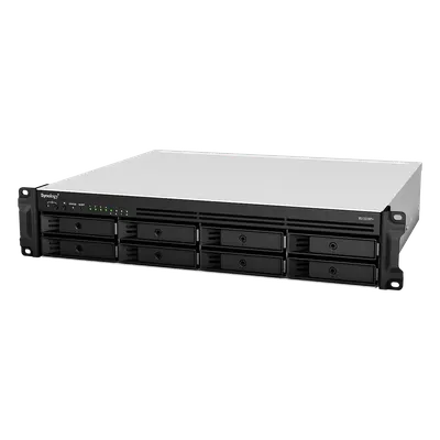 Servidor NAS Rack / 8 Bahías Expandible a 12 / CPU AMD Ryzen V1500B / 4 GB DDR4 ECC Hasta 32 GB / 10/25GbE SFP28 / Lectura 2,315 MB/s / Escritura 1,147 MB/s