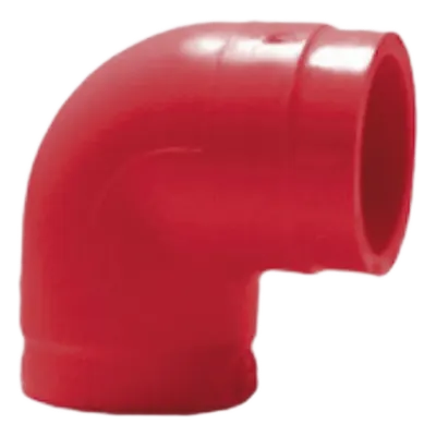Codo de 90° SAFE FIRE DETECTION RP5202X para Tubería de Aspiración CPVC, Paquete 10 Pzas