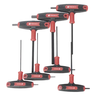 Juego de llaves hexagonales PRECISION PST-H03-007 con mango en T