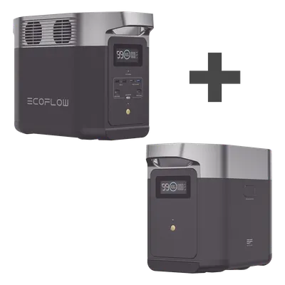Kit Estación de Energía Portátil / 2048Wh Total LiFePO4 / 1800W AC 2700W Ráfaga / Wi-Fi y Bluetooth / 3000 Ciclos