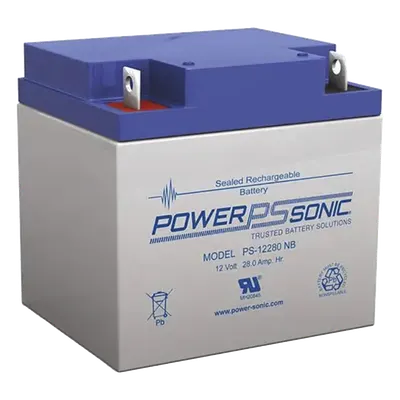 Batería de respaldo Power Sonic PS-12280-NB2, 12V y 28Ah